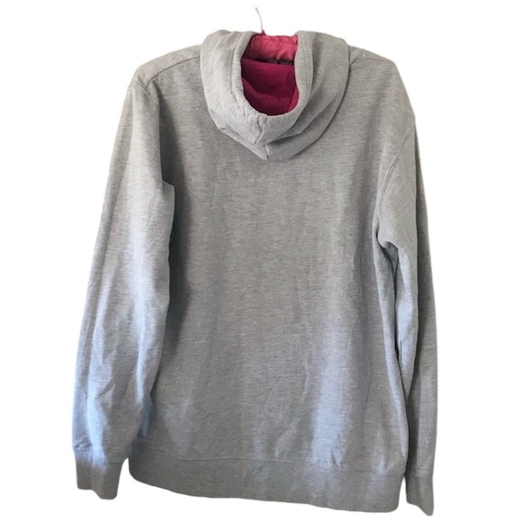 Cabela’s Women’s Heather Hoodie Pullover Gray with Hot Pink Lettering Size Large - Picture 3 of 4